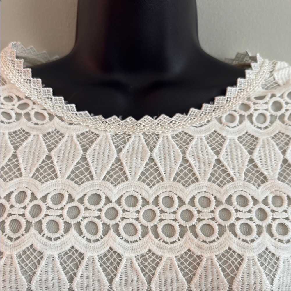 Lulus Kenna White Lace Fringe Midi Dress - Size XL NWT - Picture 9 of 16